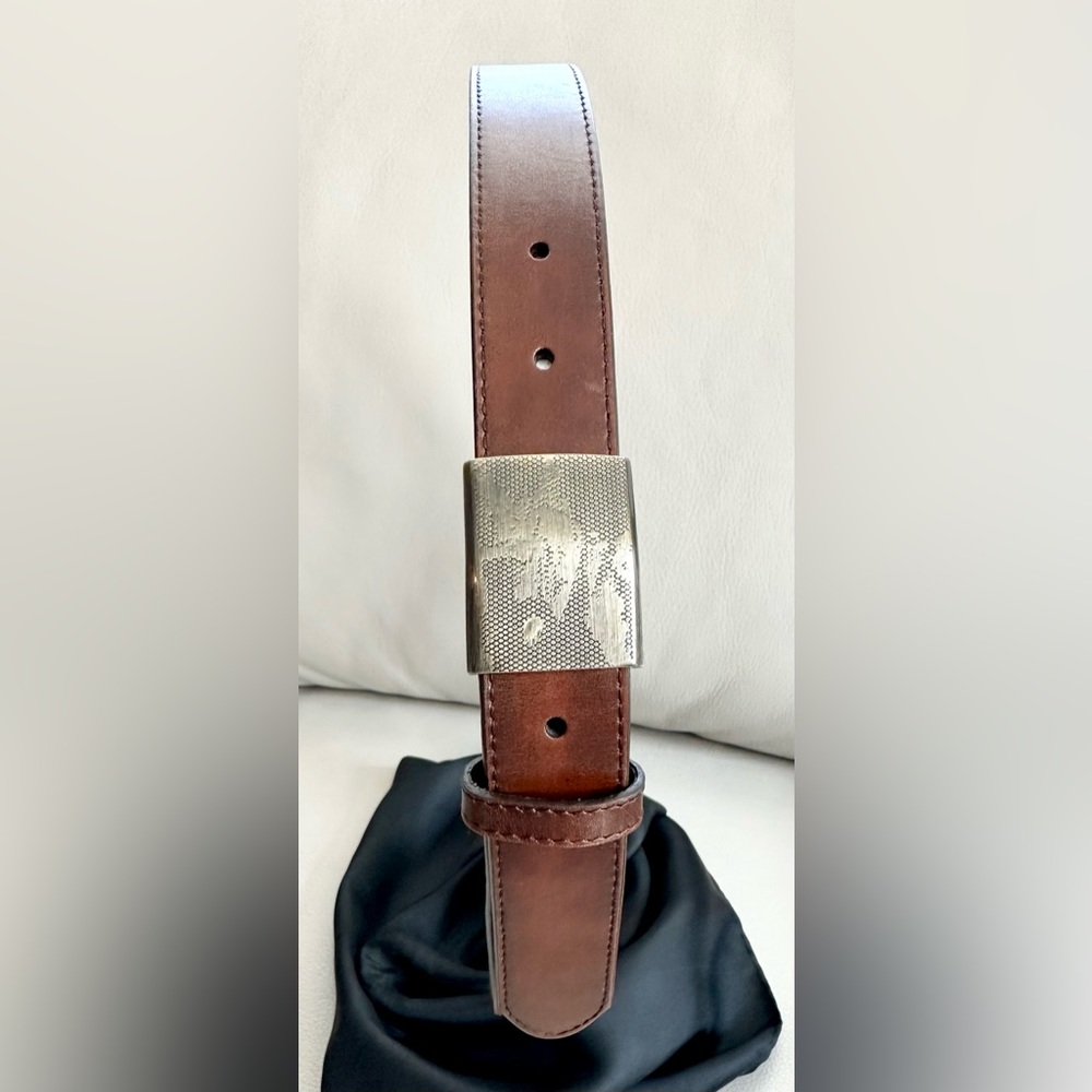 Bill Lavin Vintage Style Men’s Leather Belt Brown ~New~